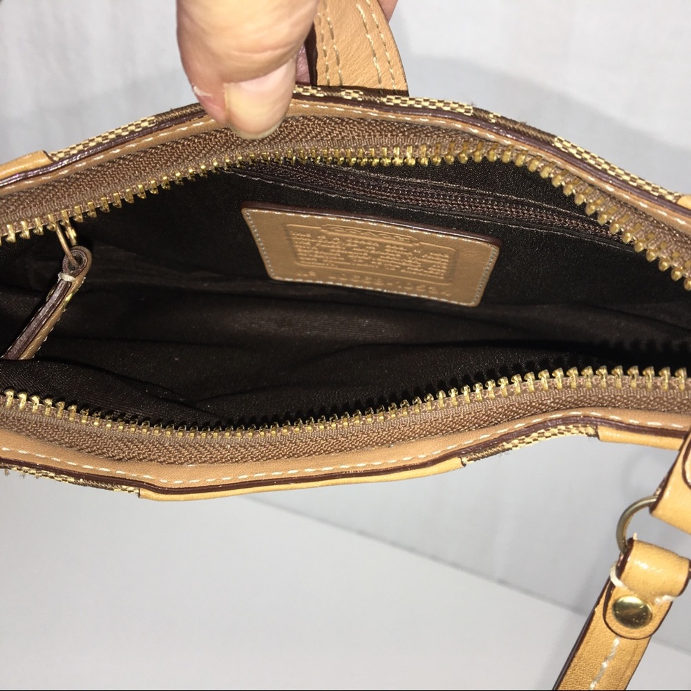 Coach Small Jacquard Signature Bag W/Gold Hardware - Picture 8 of 8